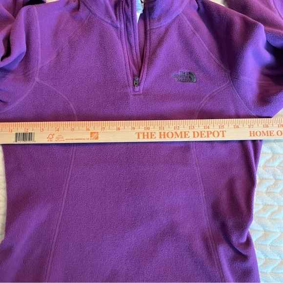 The North Face Women's Purple Quarter Zip pullover Sweatshirt size small - Picture 6 of 7